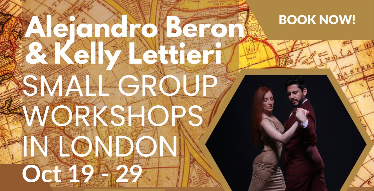 Alejandro Beron & Kelly Lettieri in London Privates & Small Group Workshops with Tango With Brigitte
