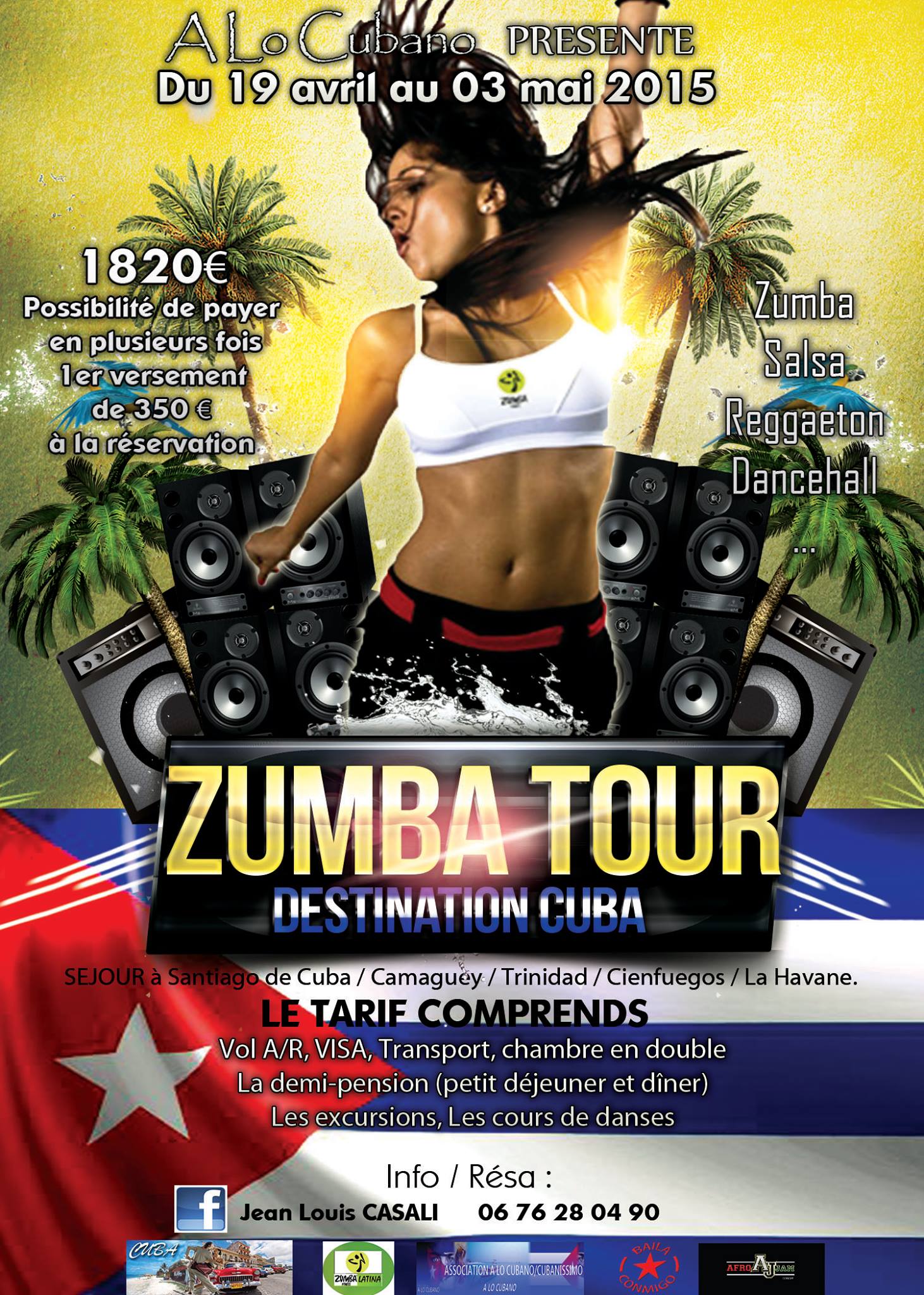 Séjour Cuba avril 2015 ( ZUMBATOUR)