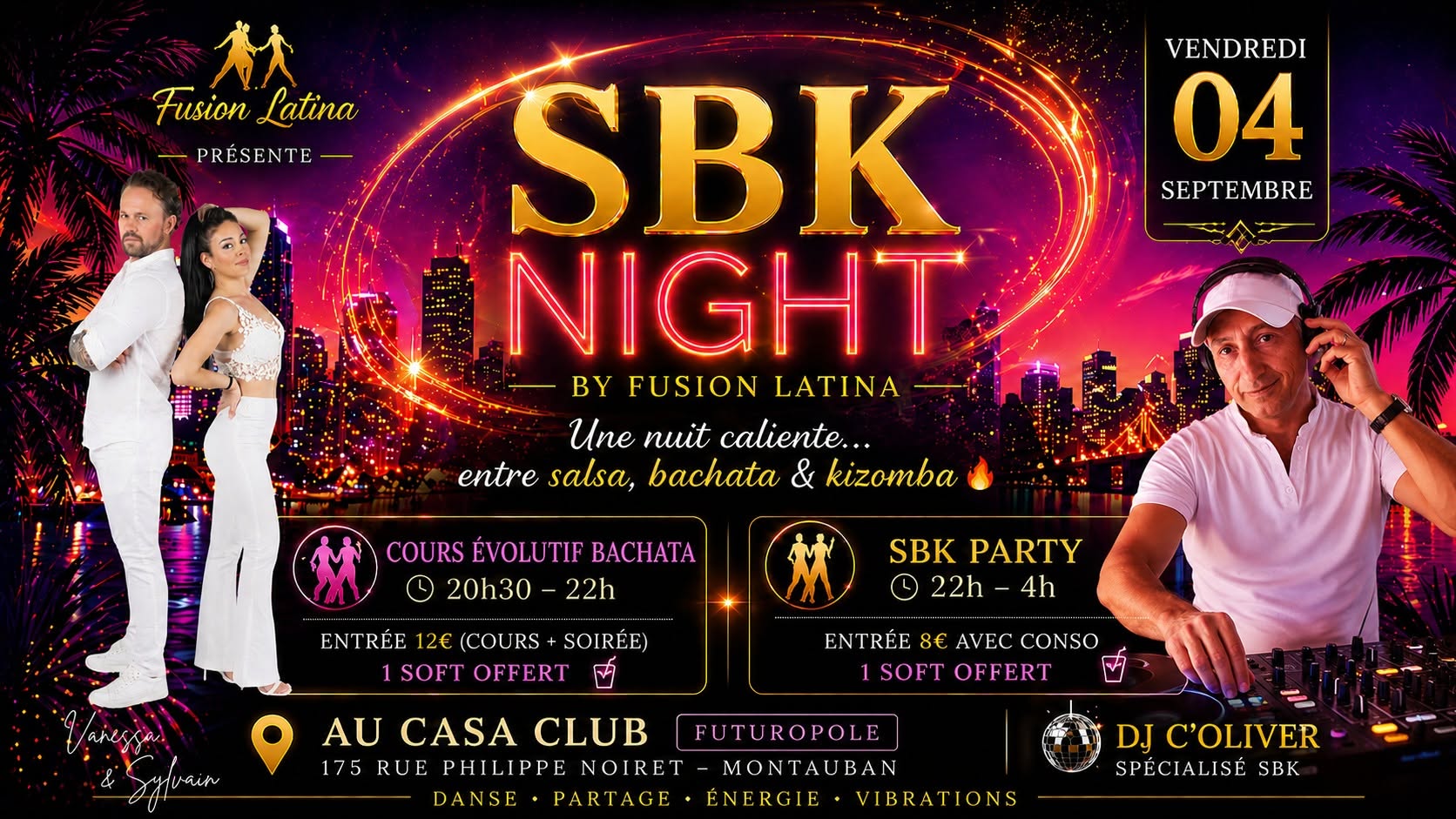 SBK Night By Fusion Latina au Casa Club