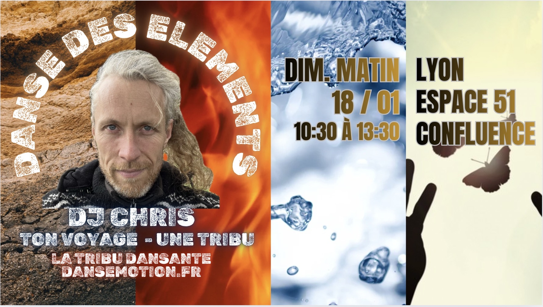 DANSE DES ELEMENTS LYON DIM. MATIN - ESPACE 51 - 3h