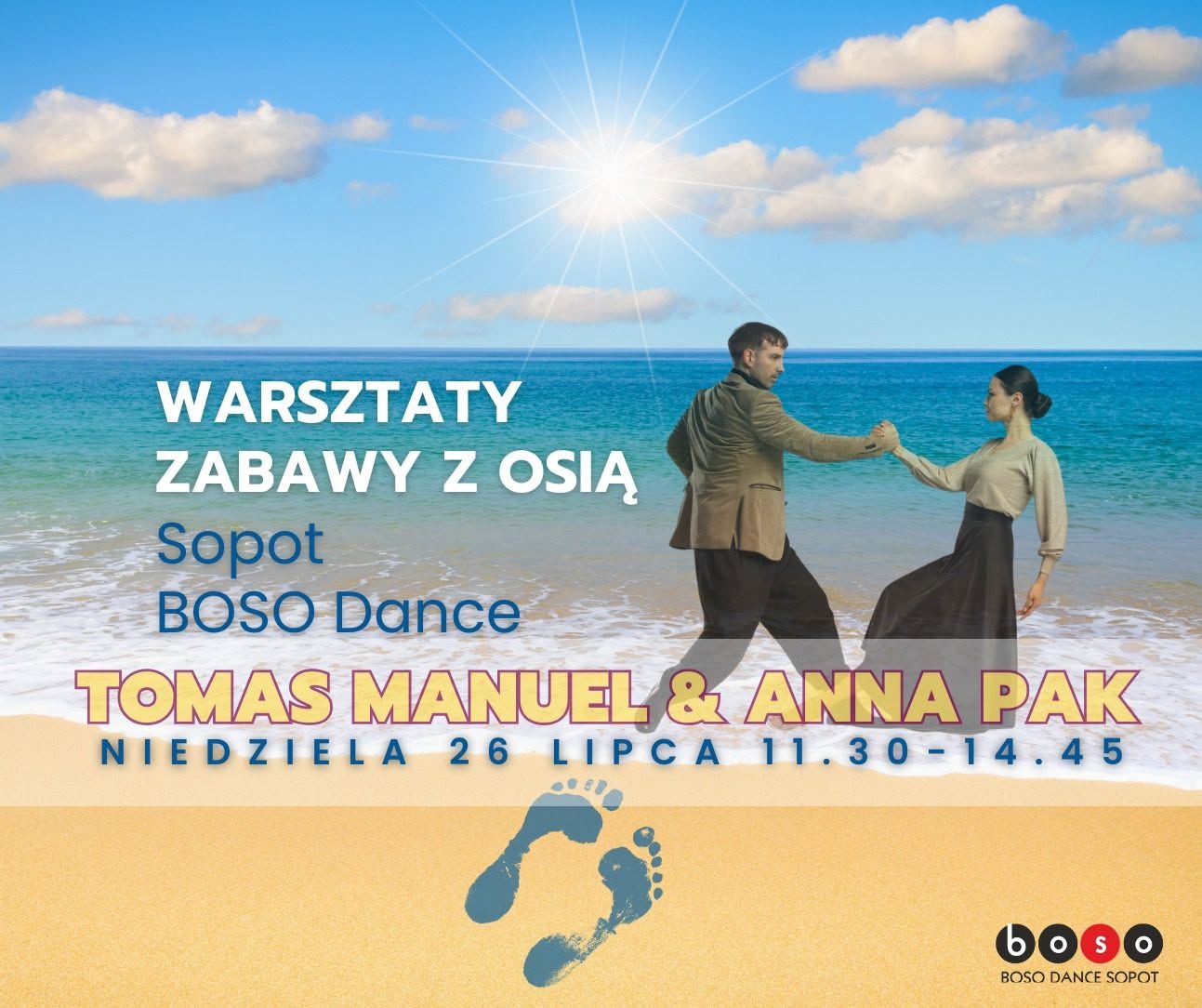 Warsztaty "Oś - przygoda na całe życie" z Tomasem Manuel i Anną Pak w Sopocie