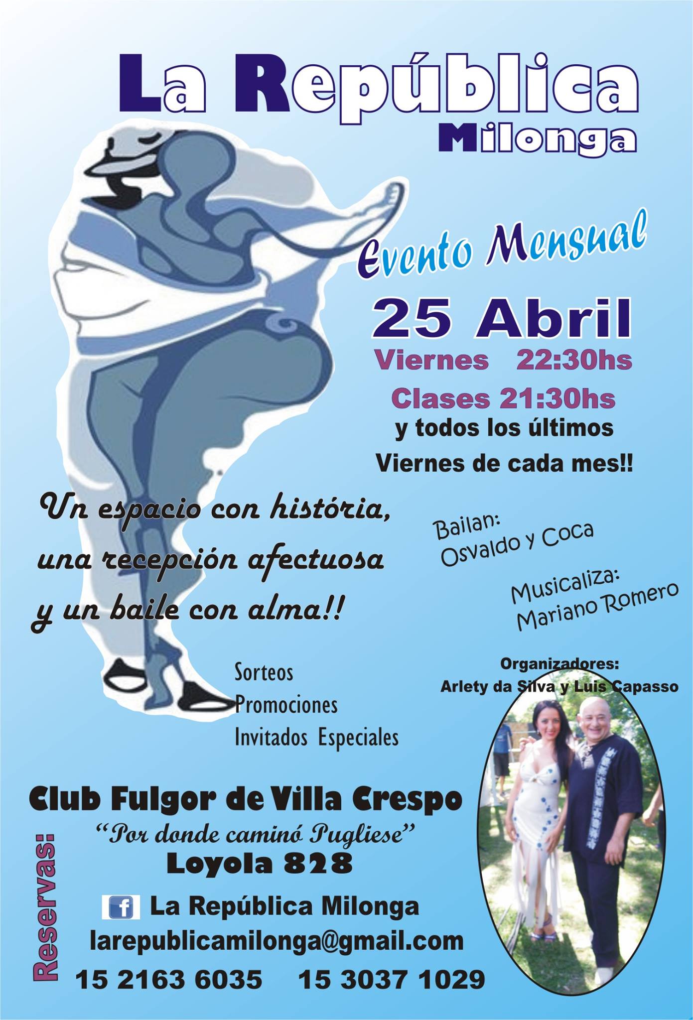 La República Milonga: Evento Mensual