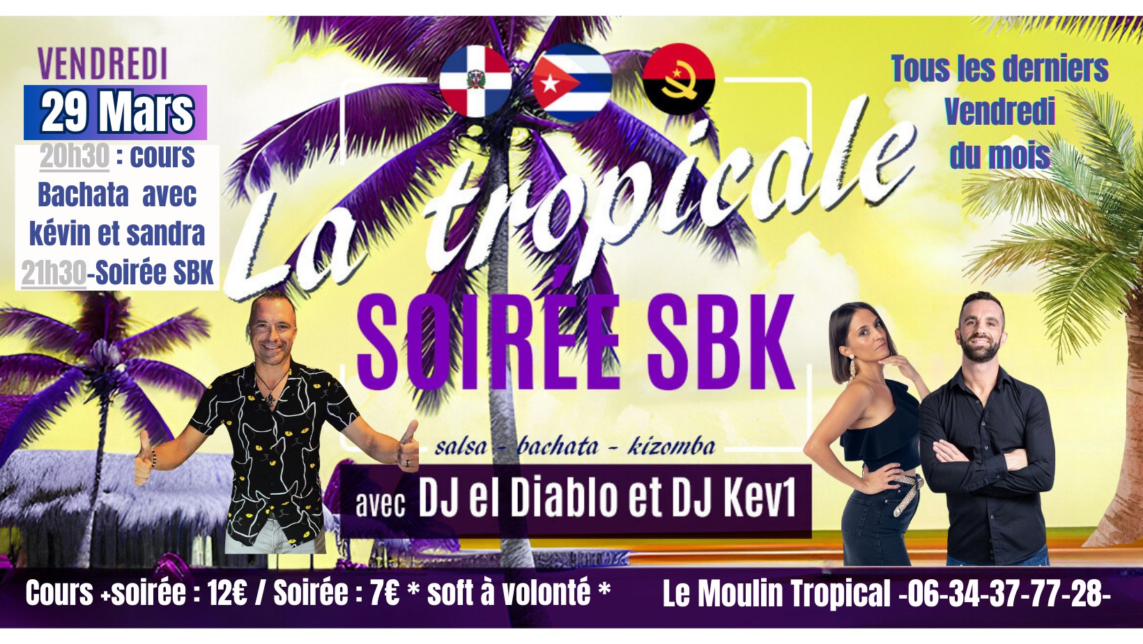 La tropicale SBK soirée ouverture week end SBK