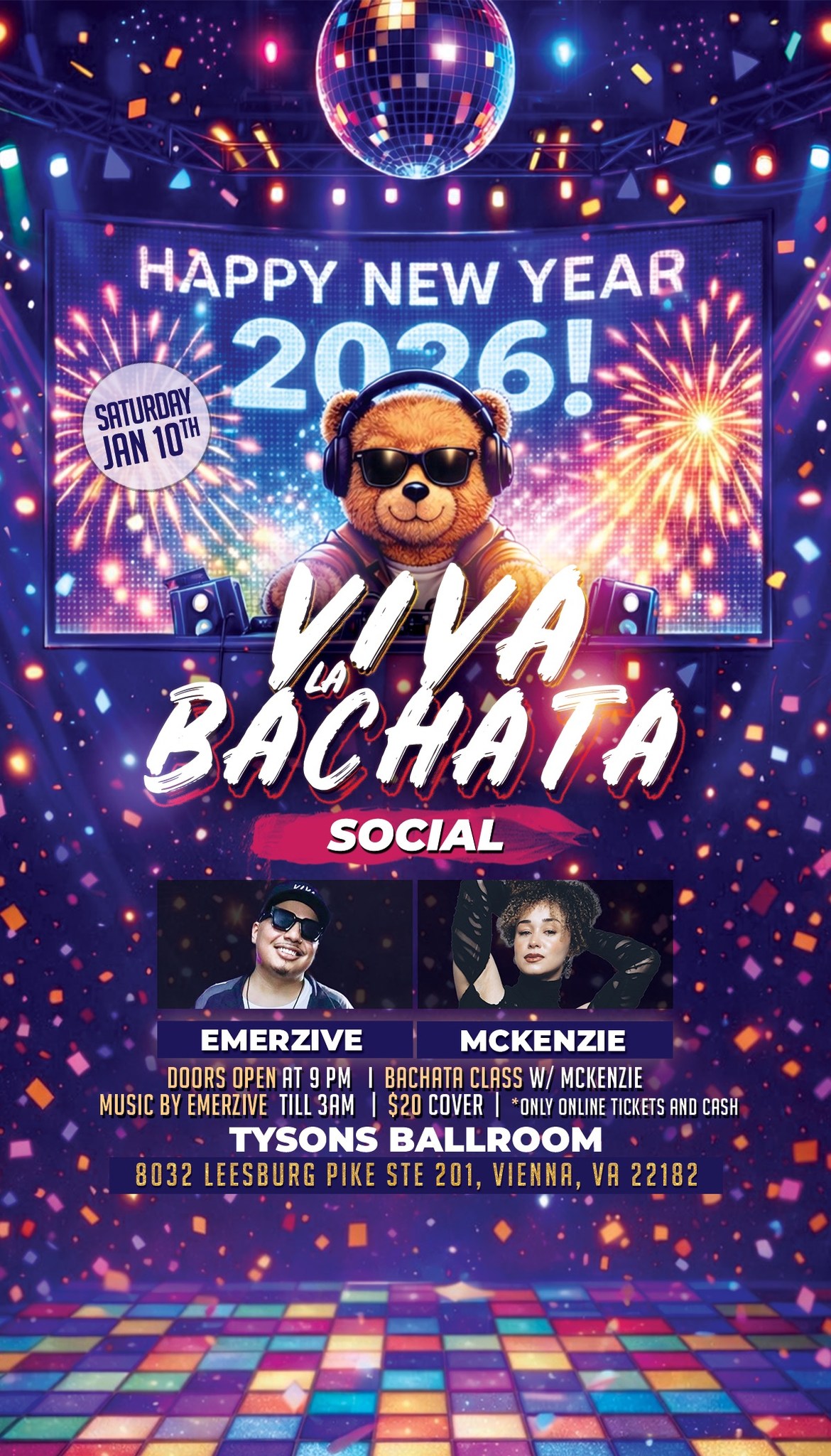 🪩Viva La Bachata Social - First Social of 2026🎆