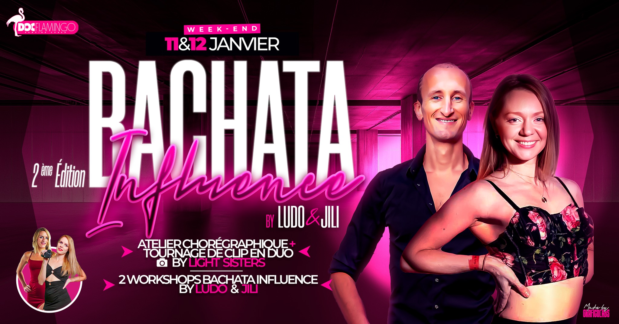โช Stage Bachata Influence โช 11 & 12 janvier 2025 By Jili & Ludo