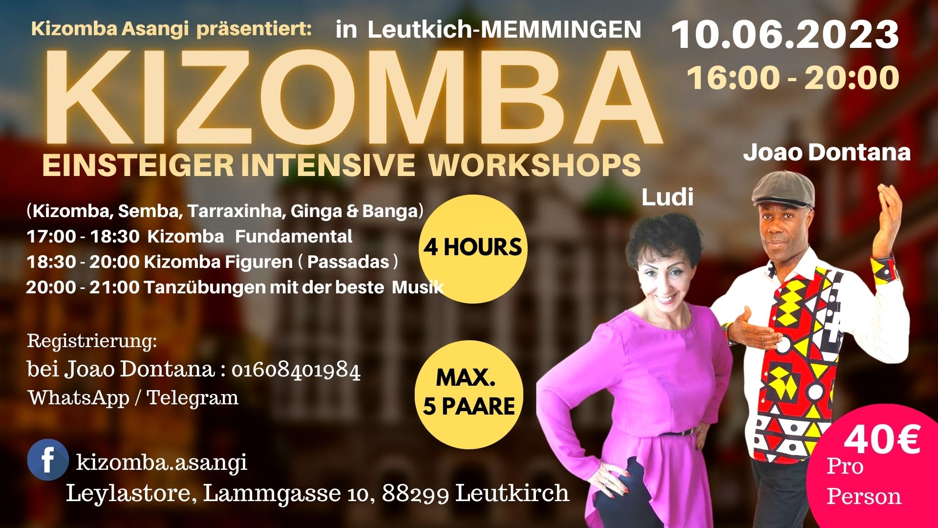Kizomba Intensive Workshop All Levels