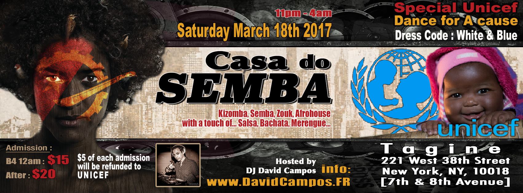 CASA Do SEMBA : Fund for Unicef - March 18th 2017