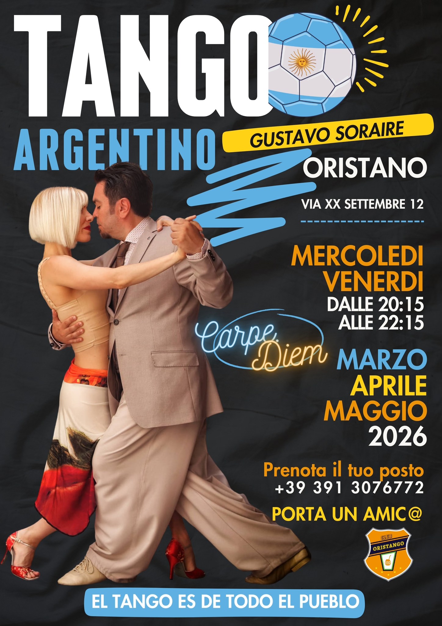 OrisTango Argentino - Lezioni tutti i Mercoledì e Venerdì