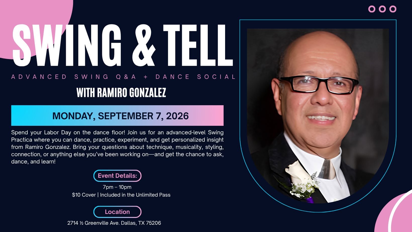 Swing & Tell: Advanced Swing Q&A + Dance Social