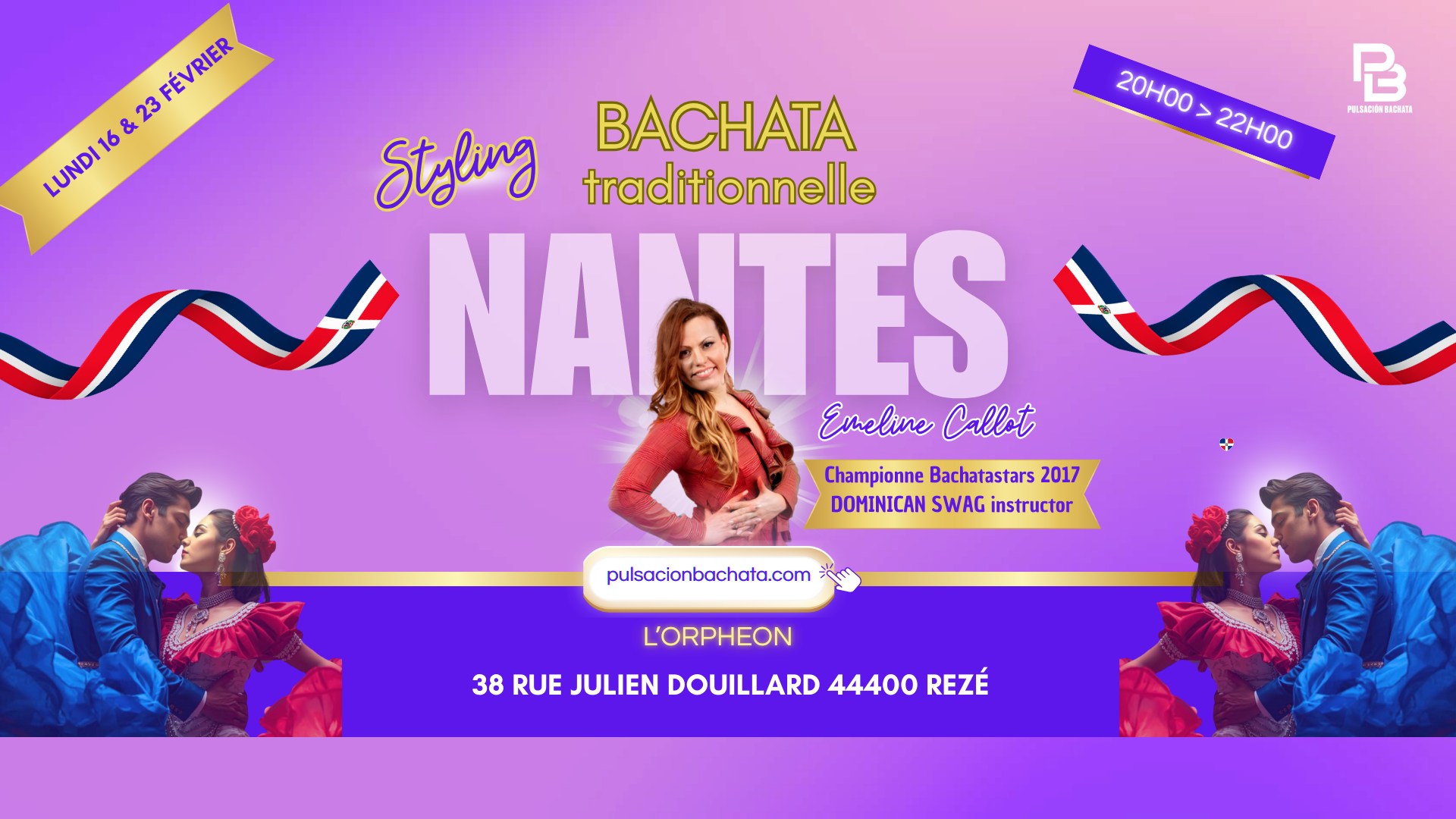 🕺💃 Stages de Styling H F en bachata traditionnelle
