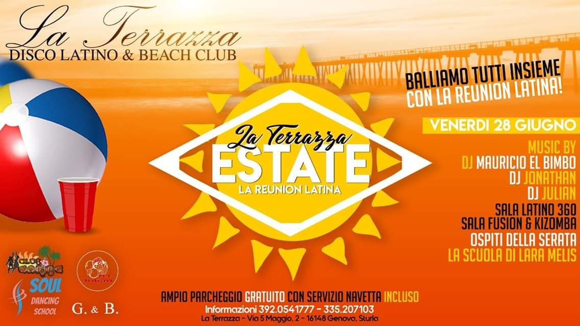 28 giugno Il Venerdi Latino di Genova by Reunion latina