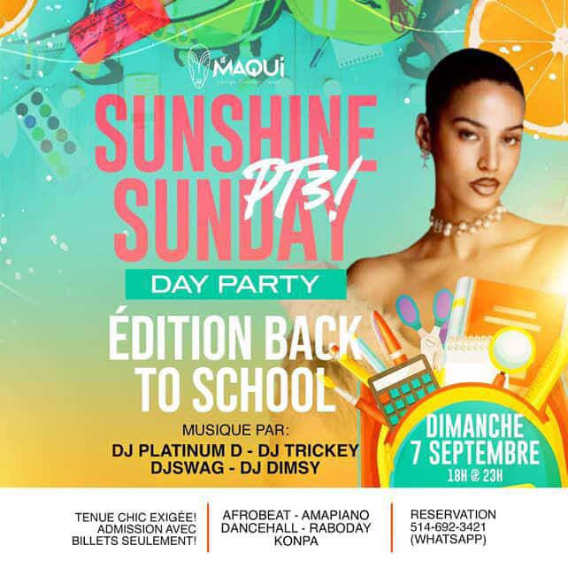 SUNSHINE SUNDAY PT3 ( day party back to school edition )