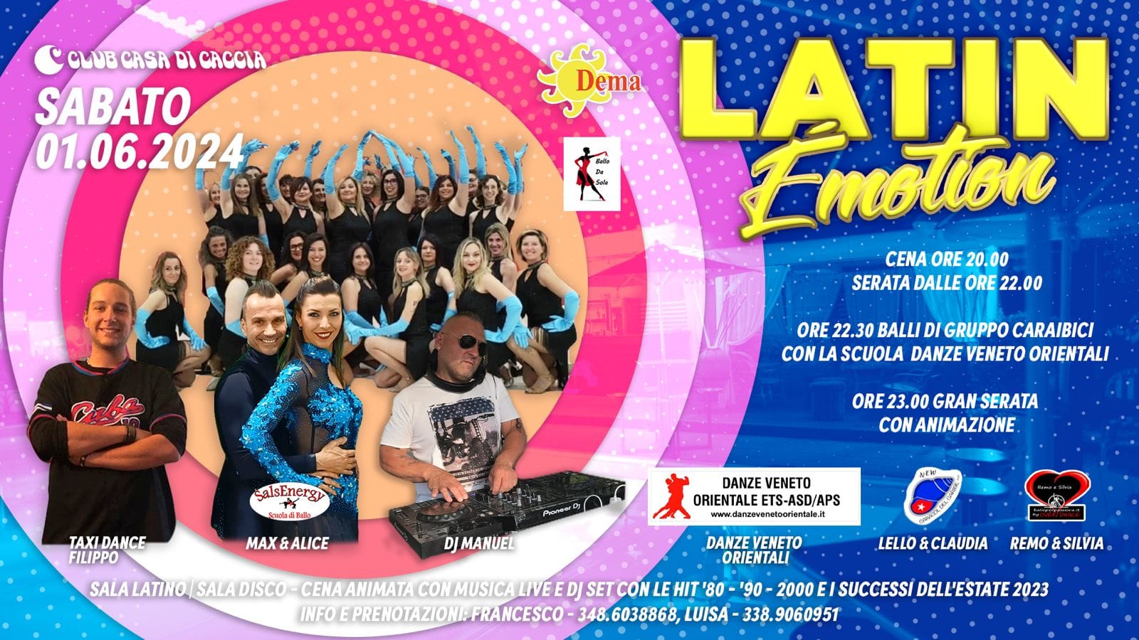 LATIN ÈMOTION SABATO 1 GIUGNO 2024