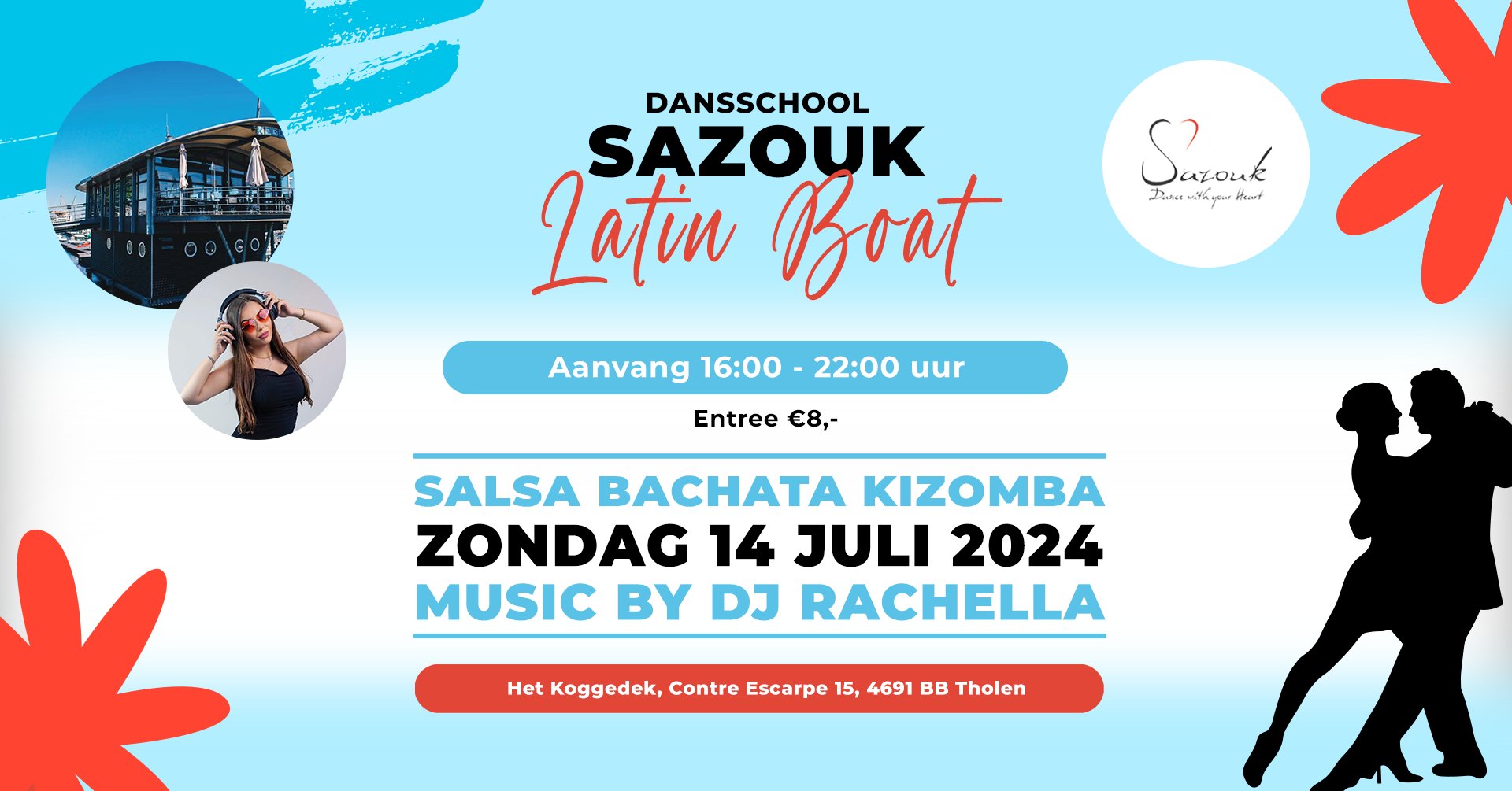 Salsa Bachata Kizomba Party Latin Boat