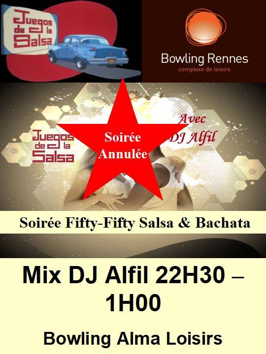 Juegos : Soirée Fifty-Fifty Salsa & Bachata avec DJ Alfil