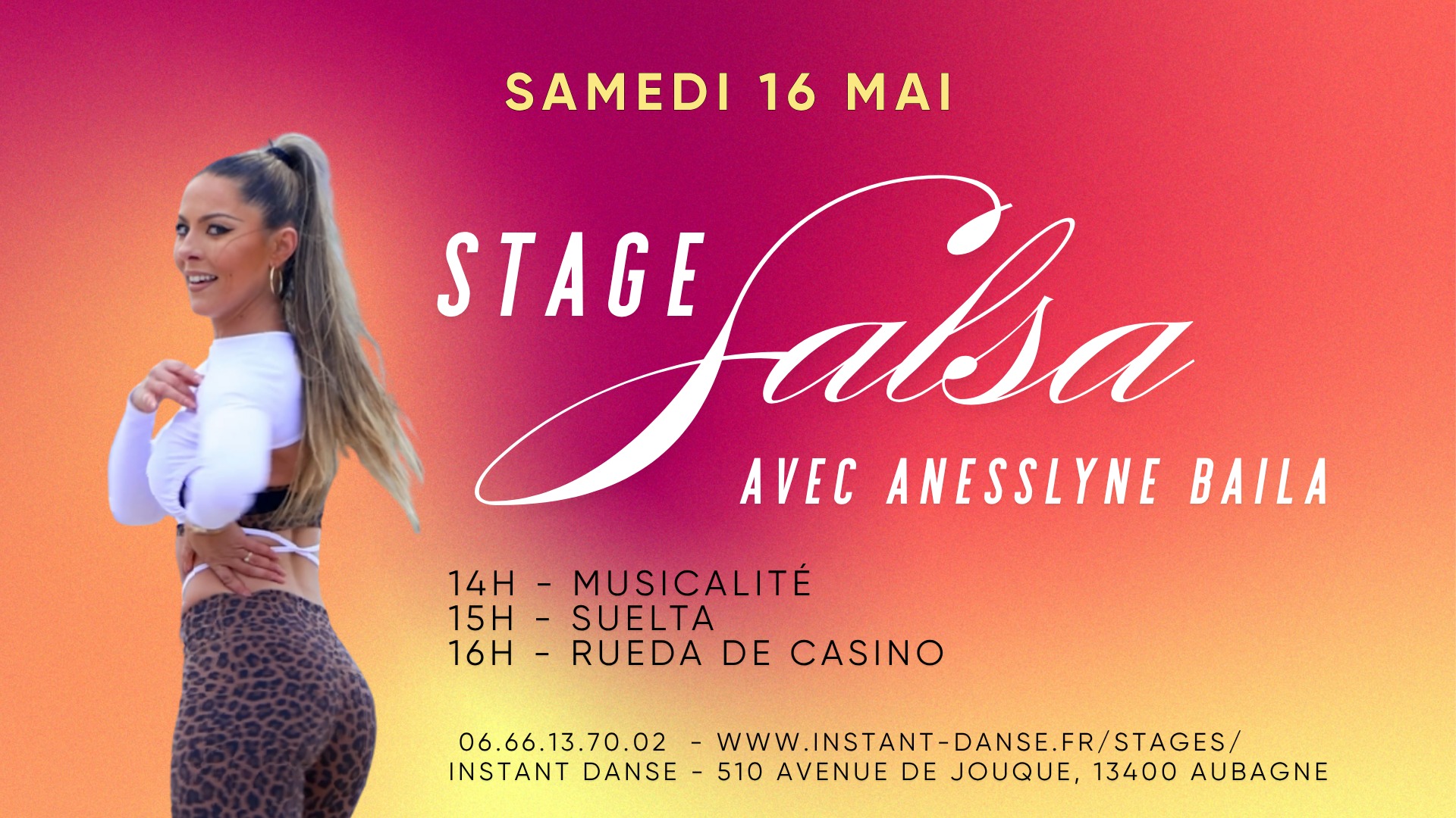 Stage de Salsa avec Anesslyne Baila