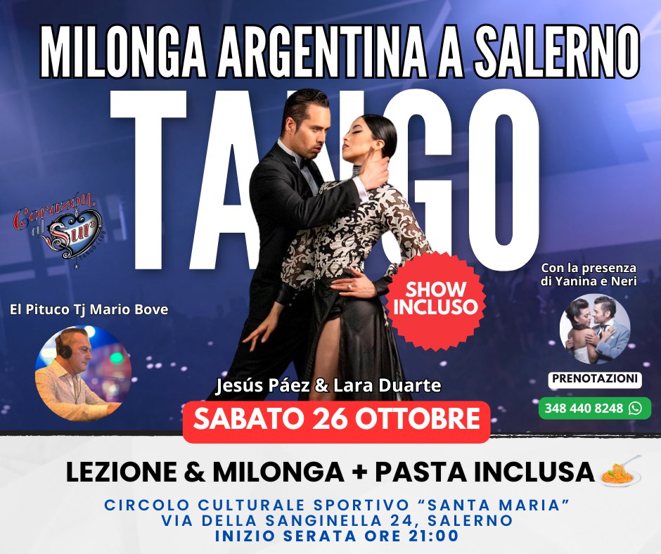 Milonga Argentina a Salerno