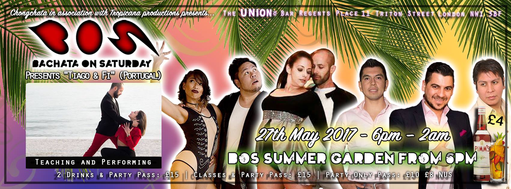 BOS - Bachata On Saturday: Internationals Tiago & Fi (Portugal)
