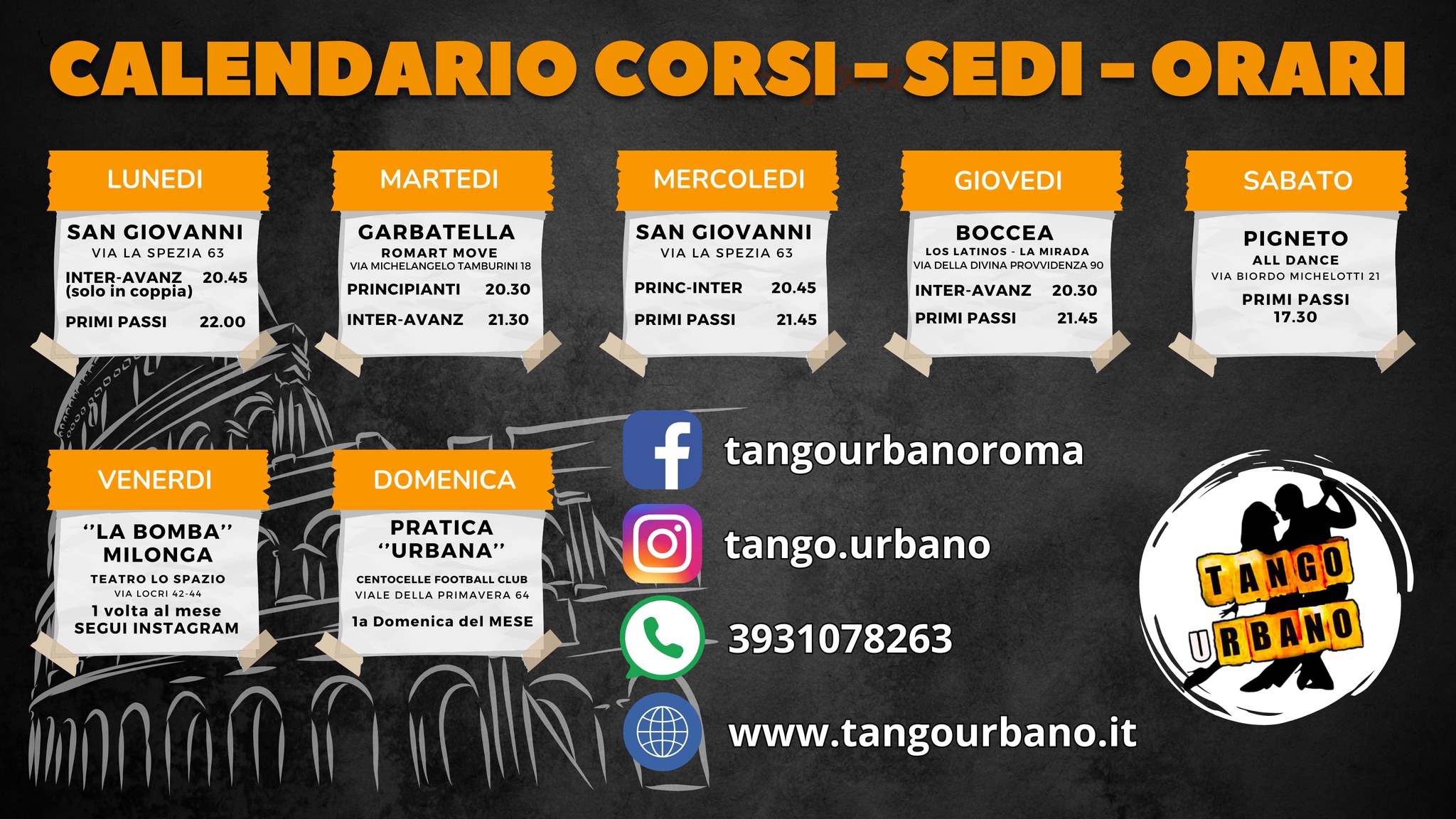Corso Tango Argentino a Roma
