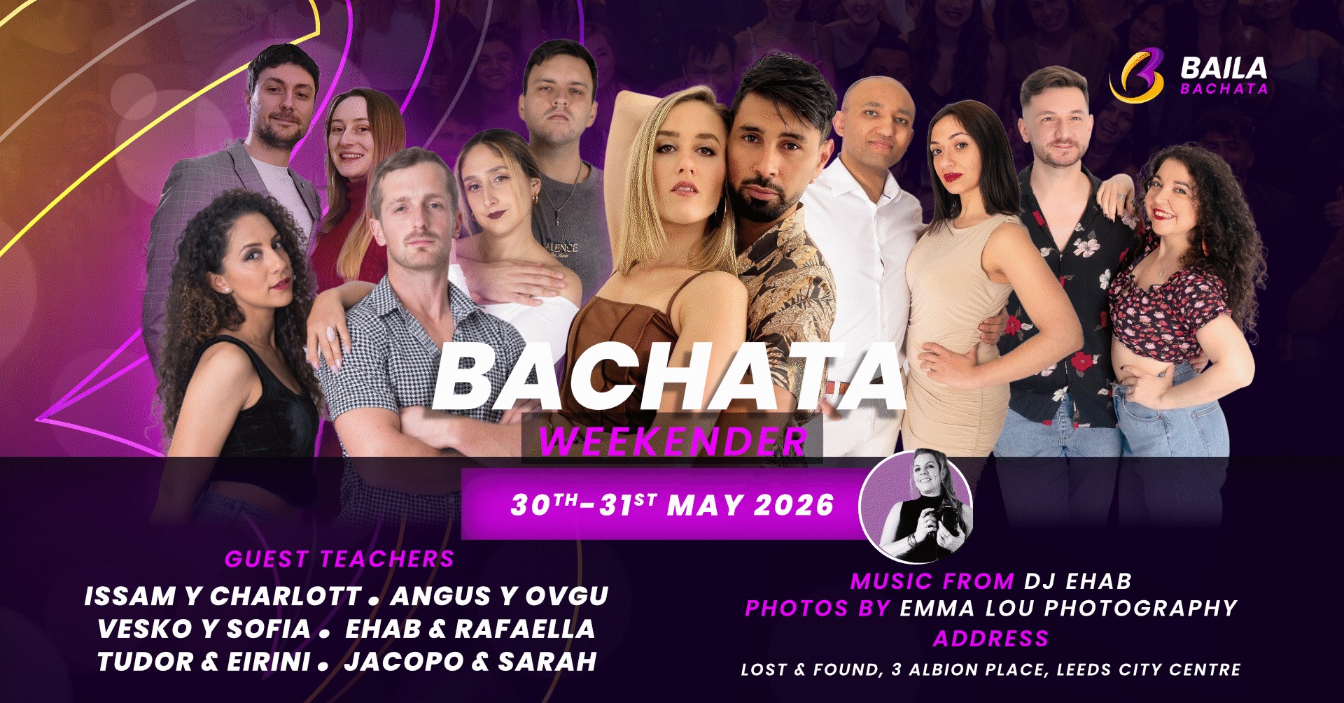 Baila Bachata Weekender: 1st Bachata Weekender in Leeds 30 & 31st May