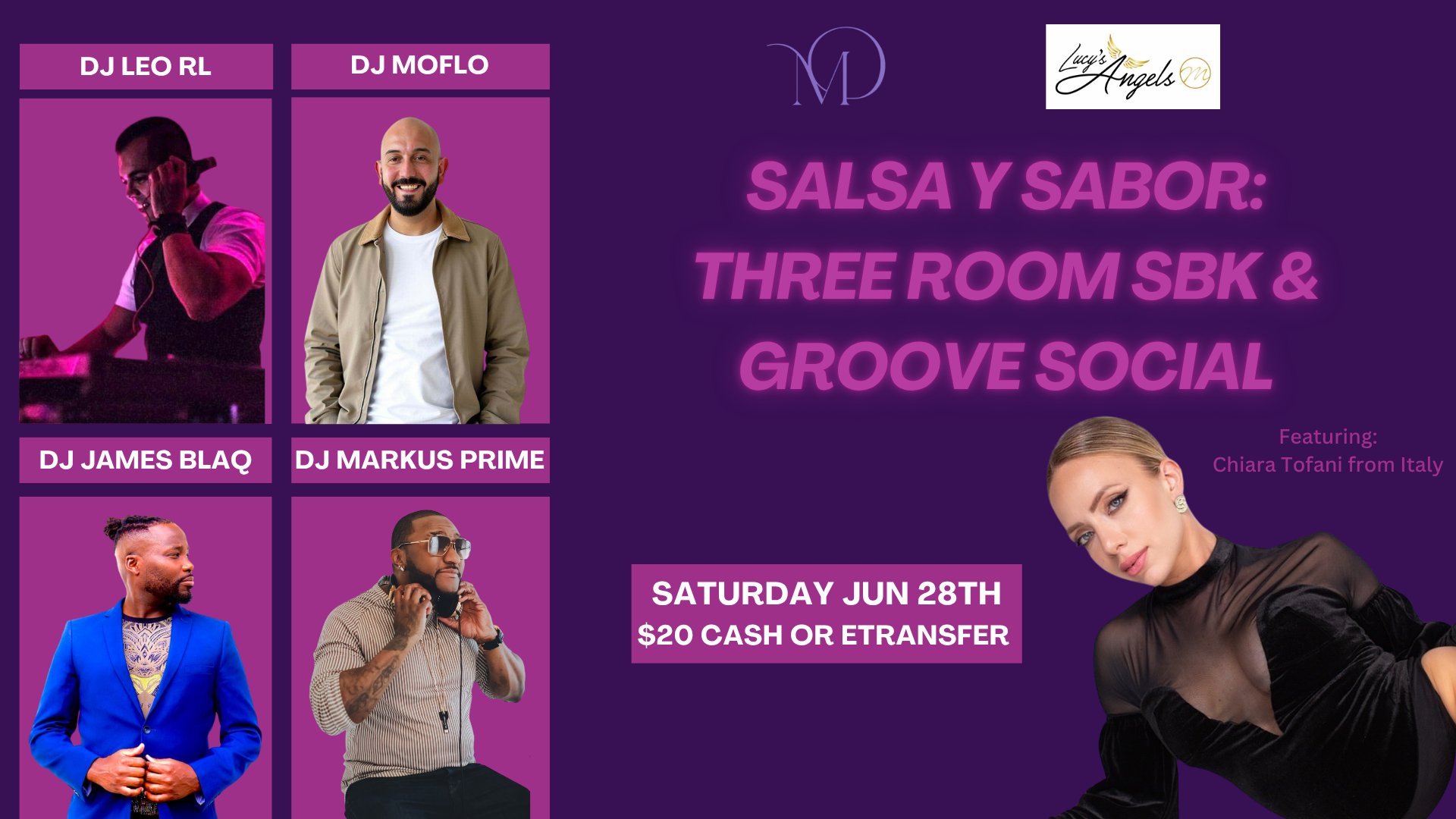 Salsa y Sabor Three Room Four DJ SBK & Groove Social