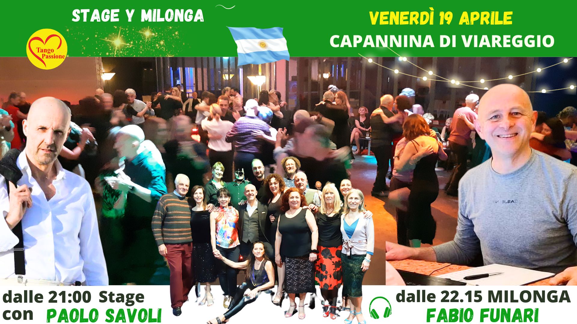 Ven 19 Aprile Stage e Milonga Capannina di Viareggio