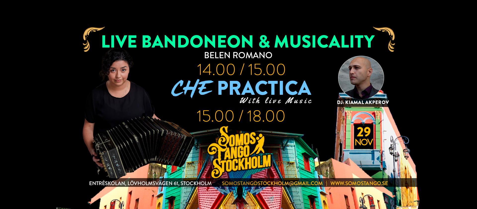 ✨ Tango Musicality Class with Live Bandoneón + CHE PRACTICA ✨