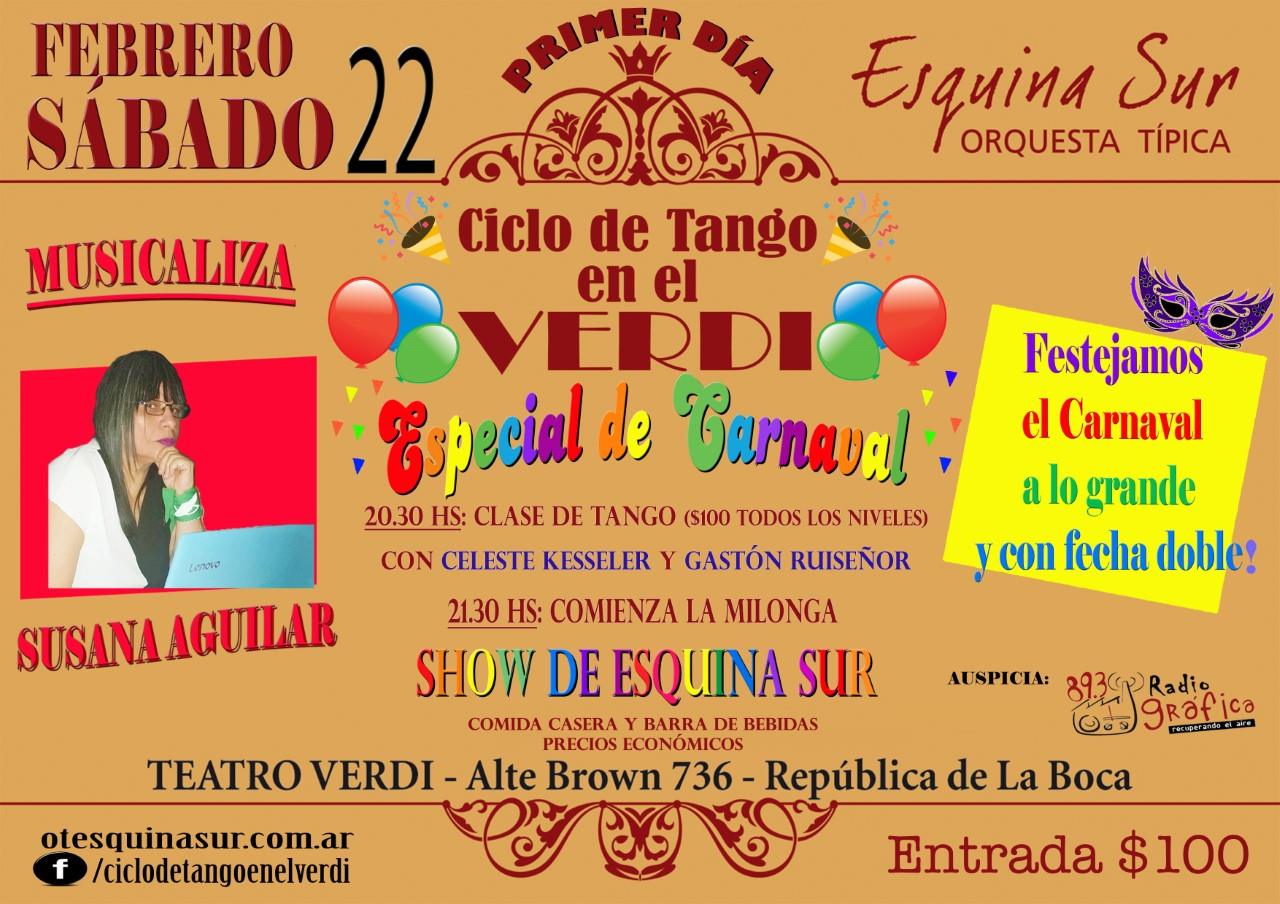 Ciclo de Tango en el Verdi - milonga de Carnaval -
