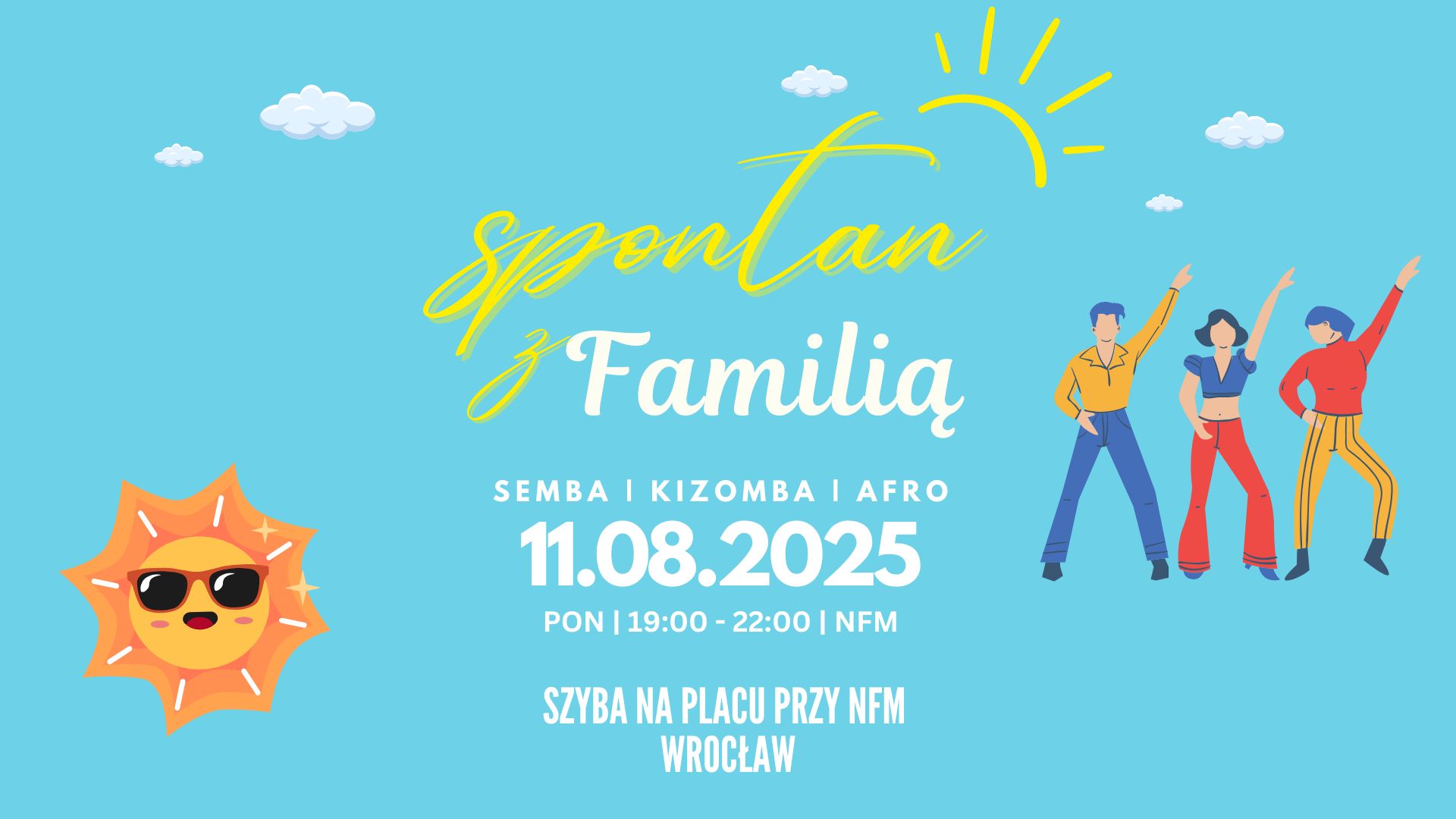 Kizombowy spontan na szybie z Familią