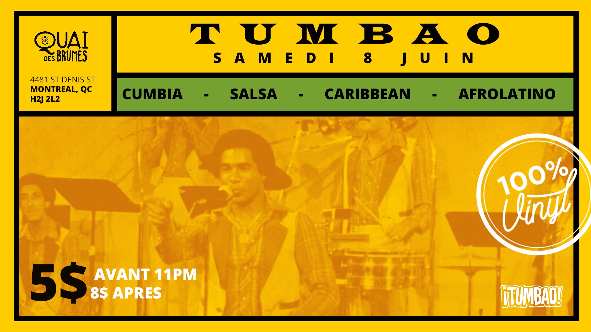 Tumbao Afro-Latin Soundsystem au Quai Des Brumes