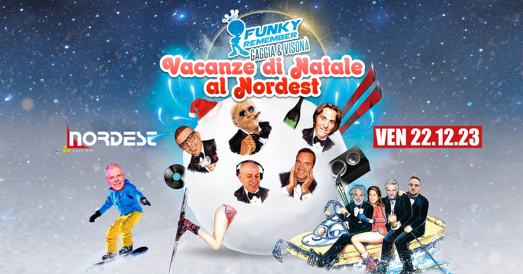 Gaggia & Visonร + Funky Remember - ๐๐๐๐๐ง๐ณ๐ ๐๐ข ๐๐๐ญ๐๐ฅ๐ alla Discoteca Nordest