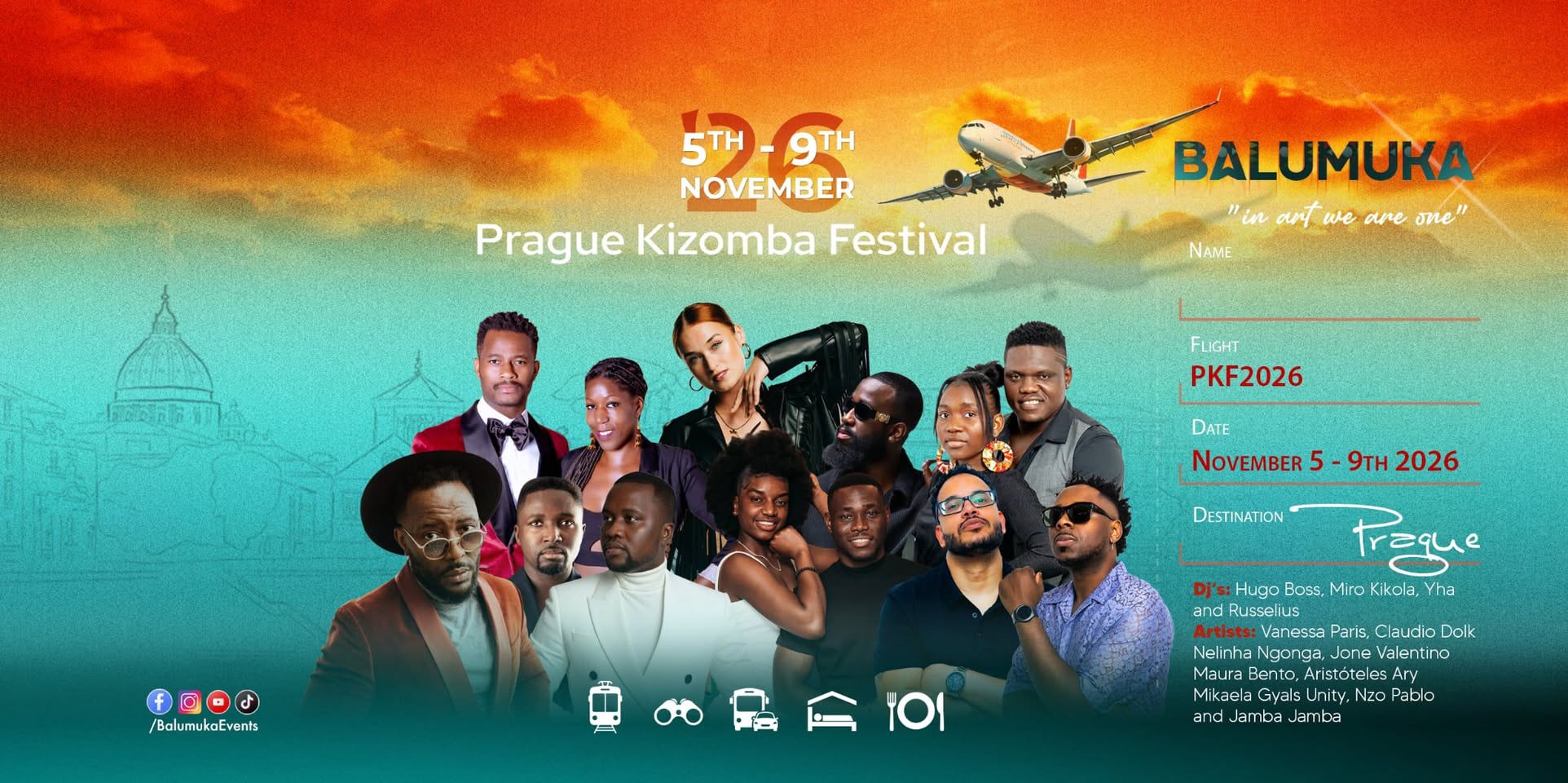 BALUMUKA - Prague Kizomba Festival - Nov. 5 - 9th 2026