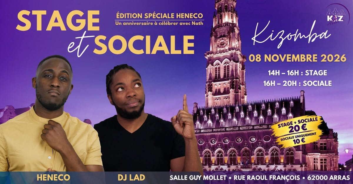 💜 KIZ ARRAS MENSUELLE DU 8 NOVEMBRE