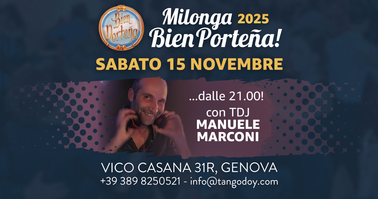 Milonga Bien Porteña a Génova‼️
