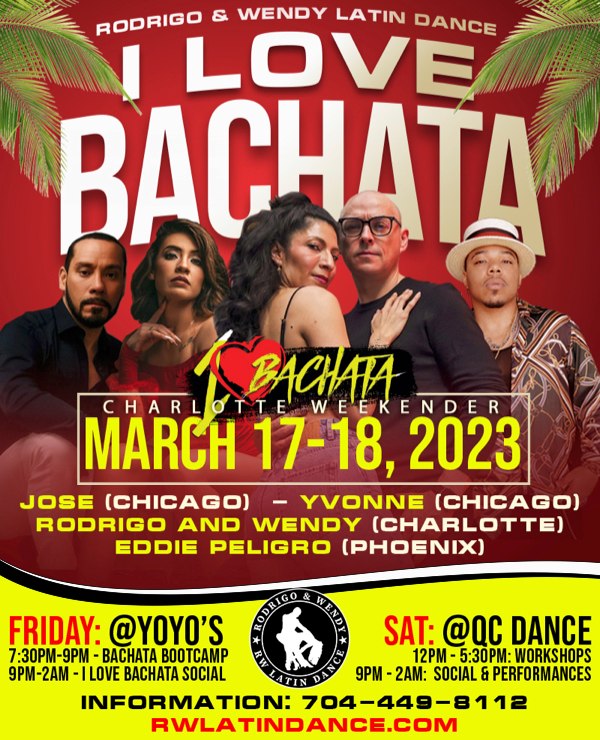 I Love Bachata Charlotte Weekender Mar 17-18