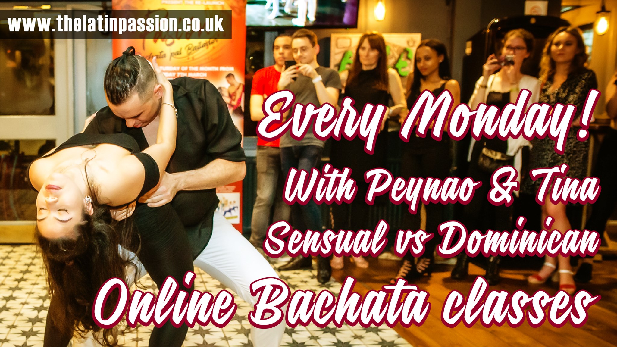 Online Bachata Classes every Monday with Peynao and Tina
