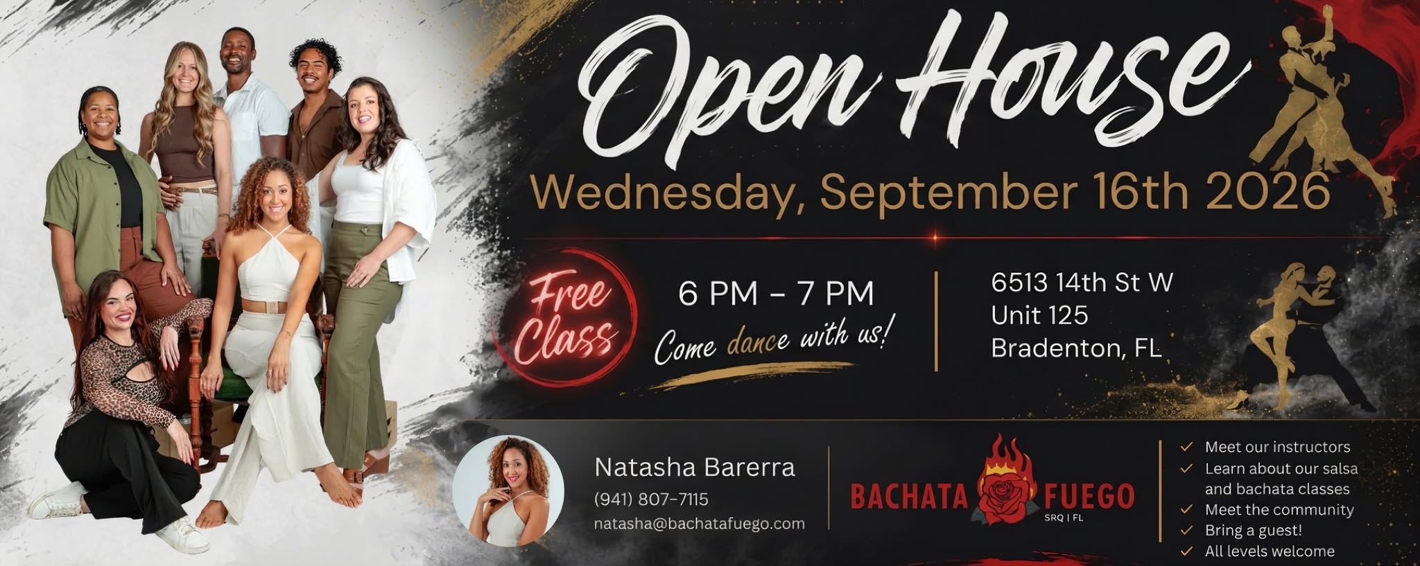 Bachata Fuego Open House - Learn Salsa & Bachata!