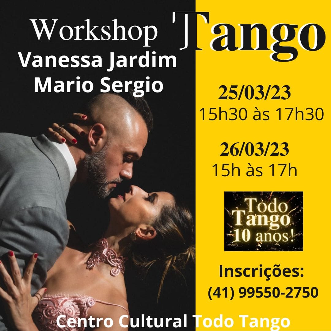 Workshop de Tango com Vanessa Jardim e Mario Sergio