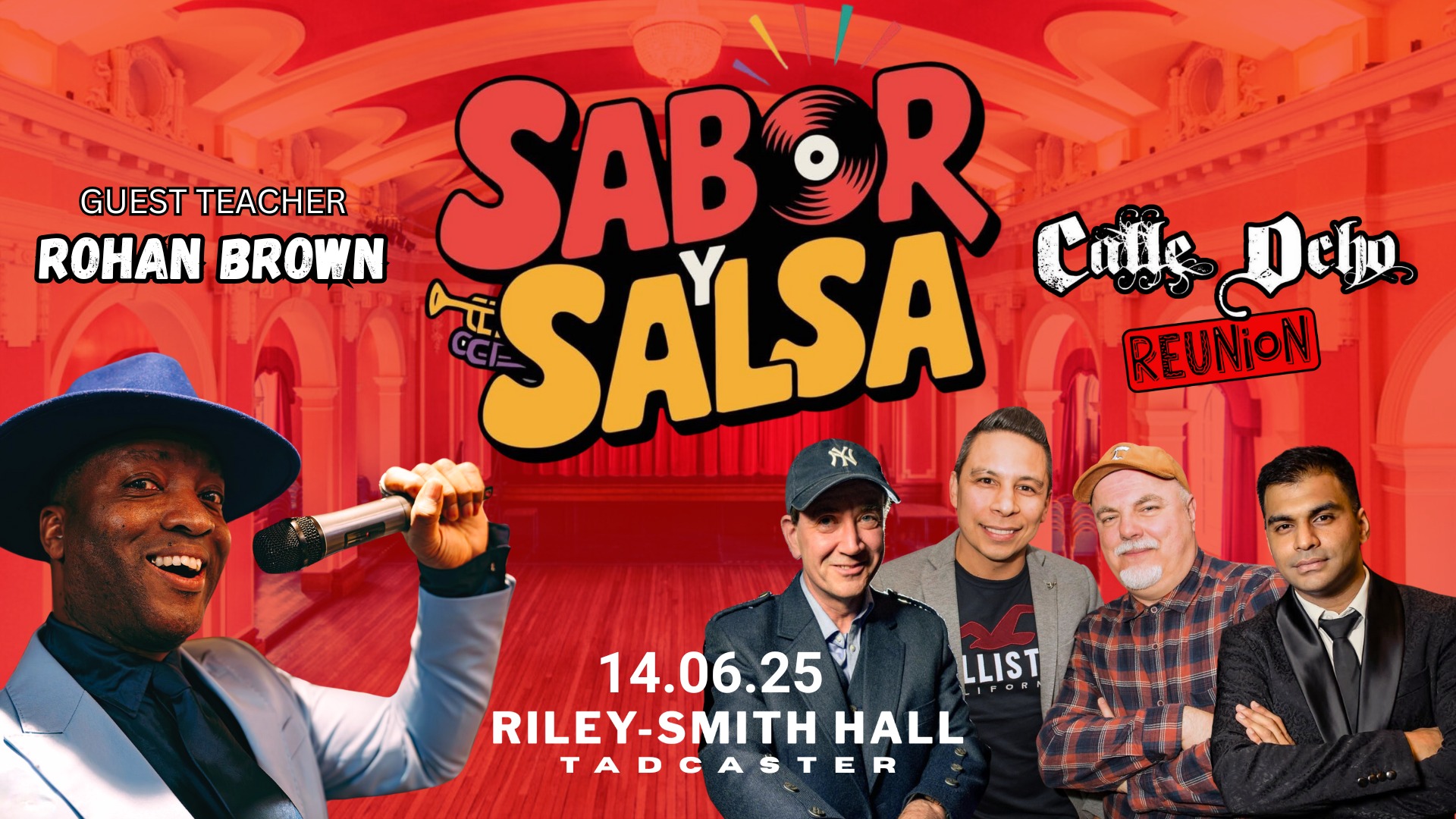 Sabor y Salsa Monthly Party at Riley Smith Hall - With Special Guest Rohan Brown - Sat 14th June