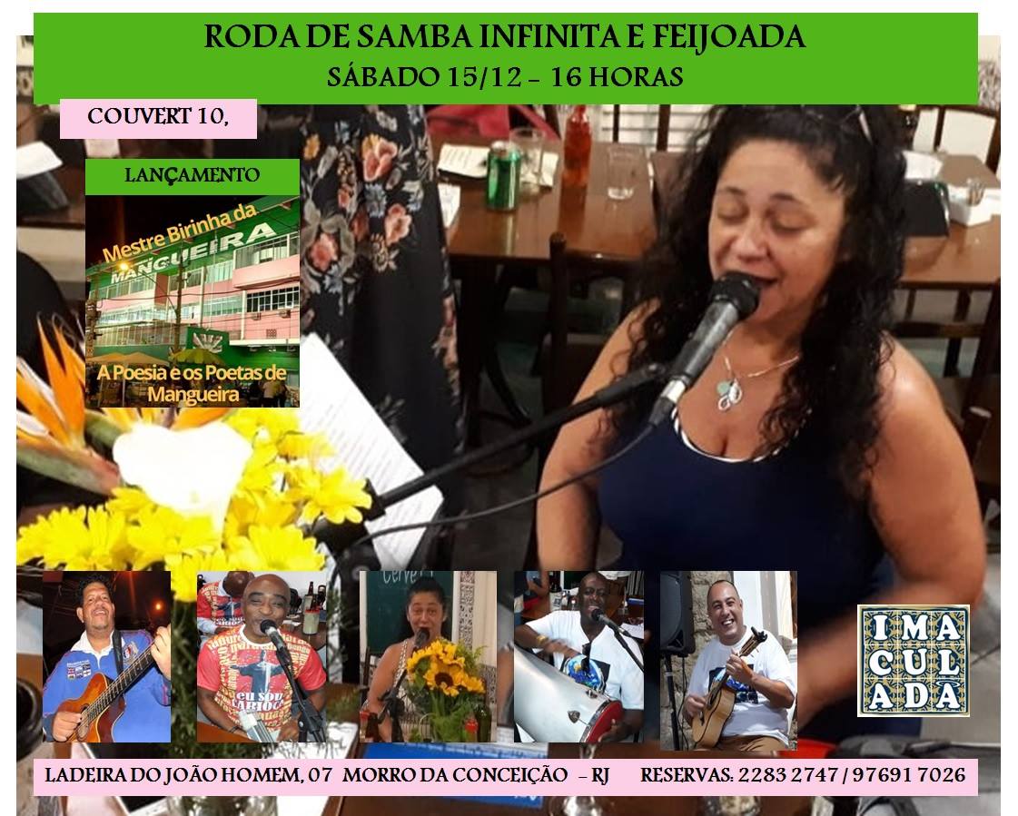 Roda de Samba Infinita e Feijoada no Imaculada