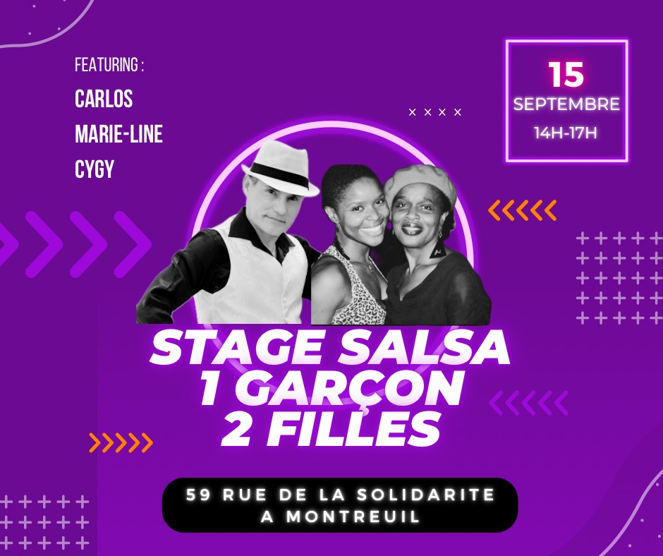 Stage de Salsa 1 garçon 2 filles