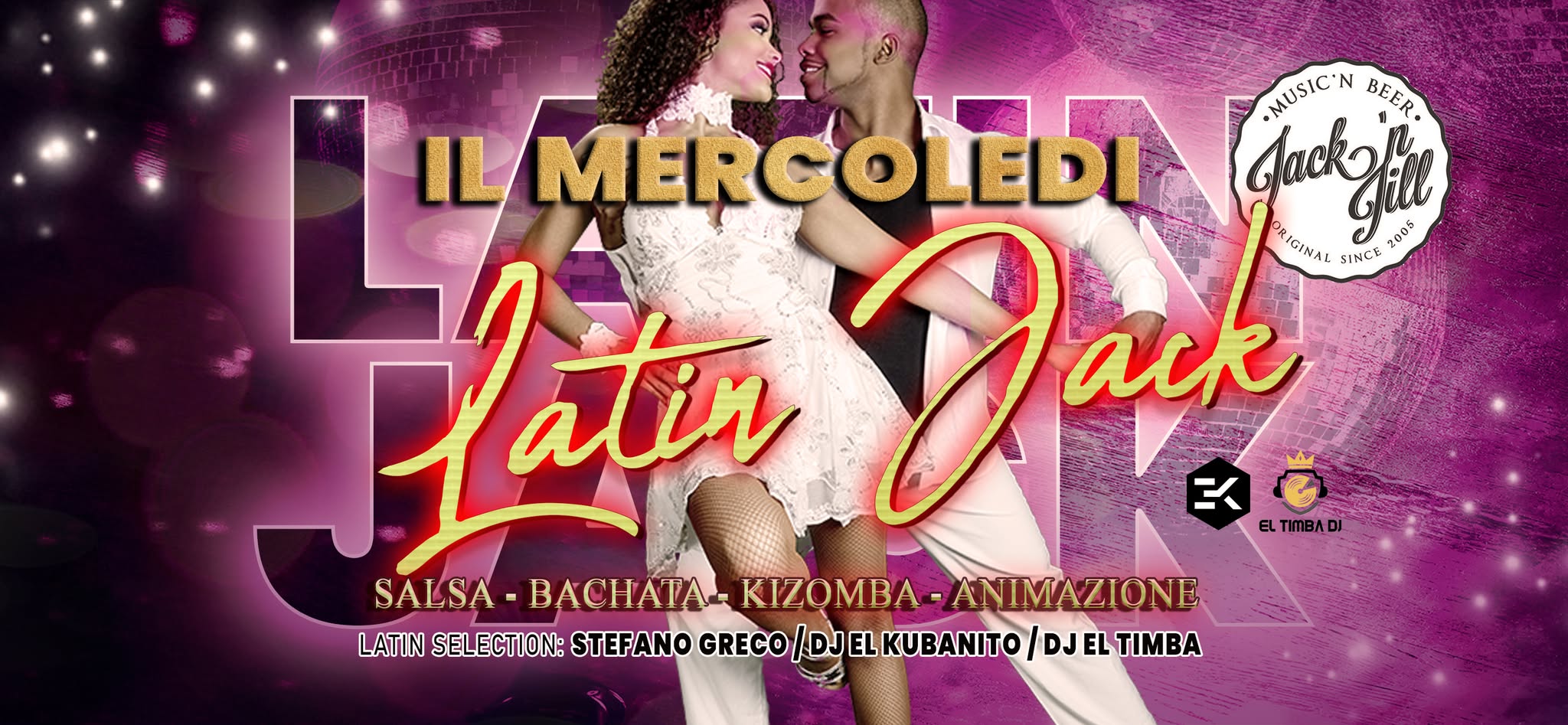 il MERCOLEDI, LATIN JACK - salsa, bachata, kizomba, animazione