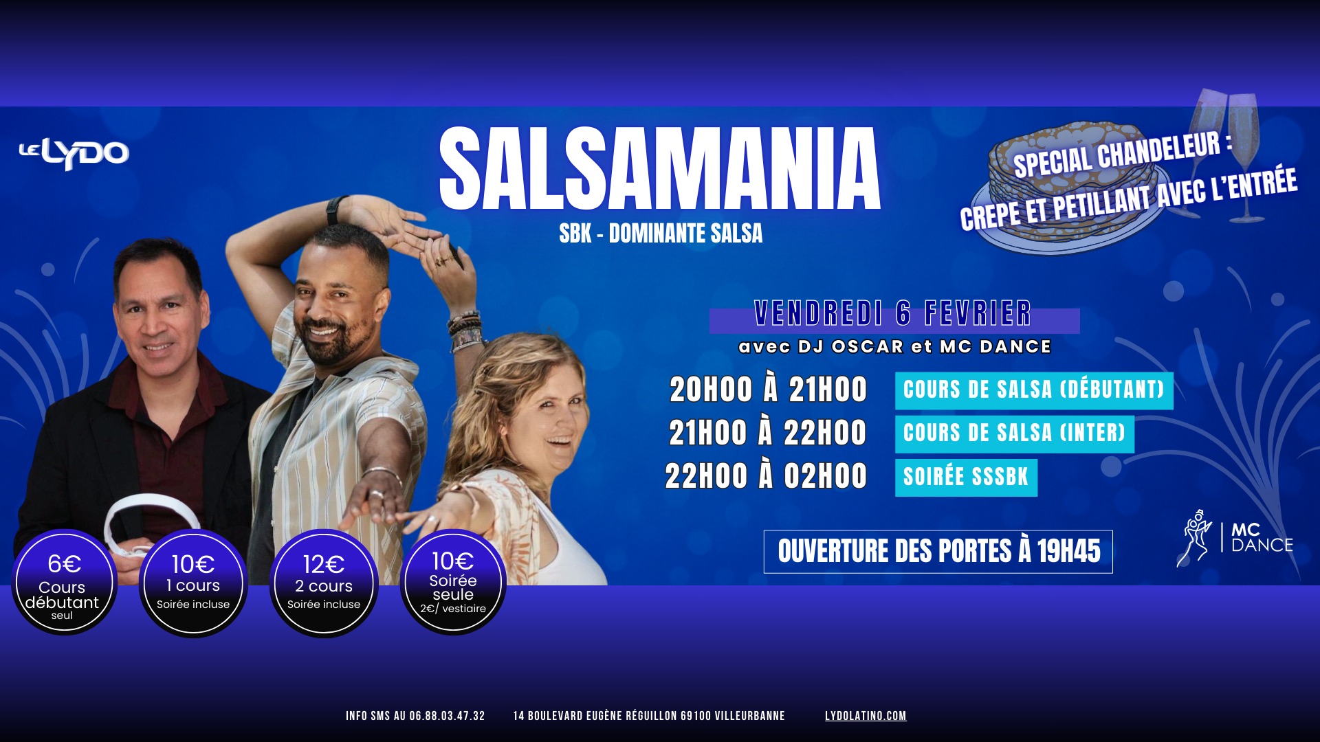 Salsamania au Lydo (Salsa) - Special chandeleur