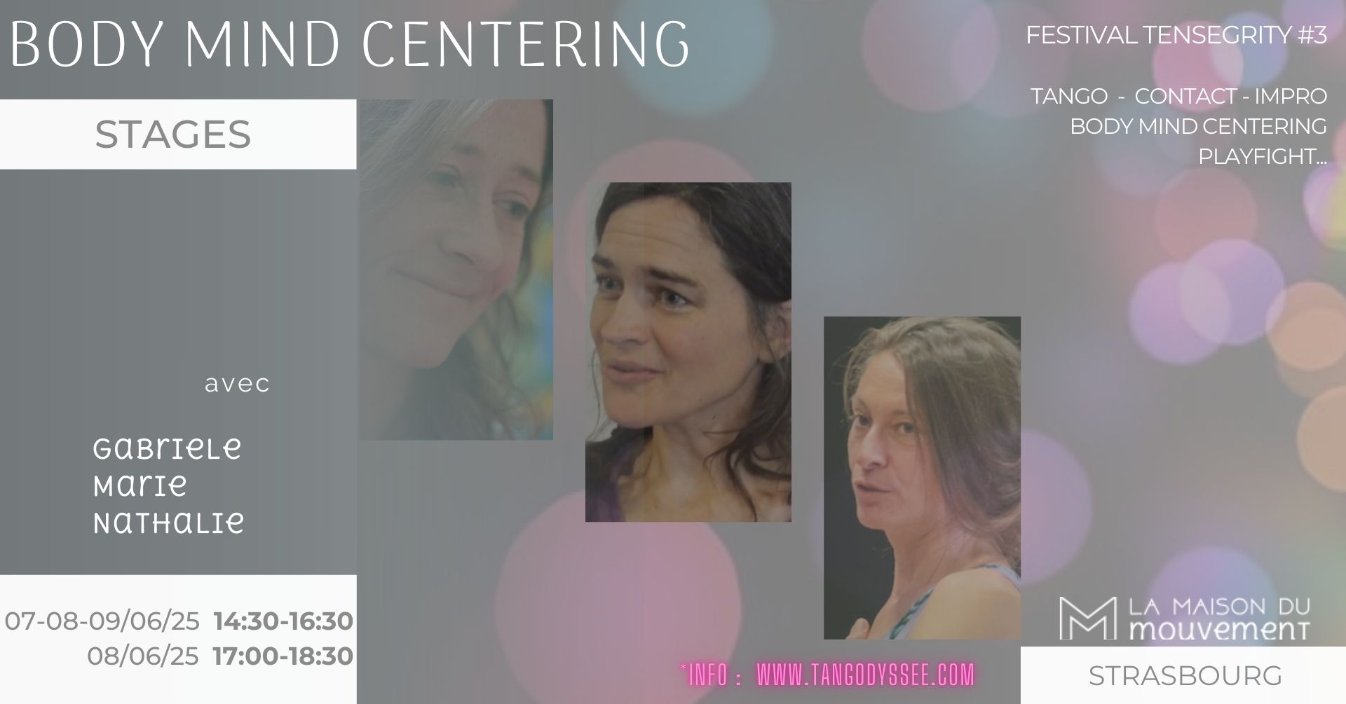 Le toucher conscient - BODY MIND CENTERING (BMC)
