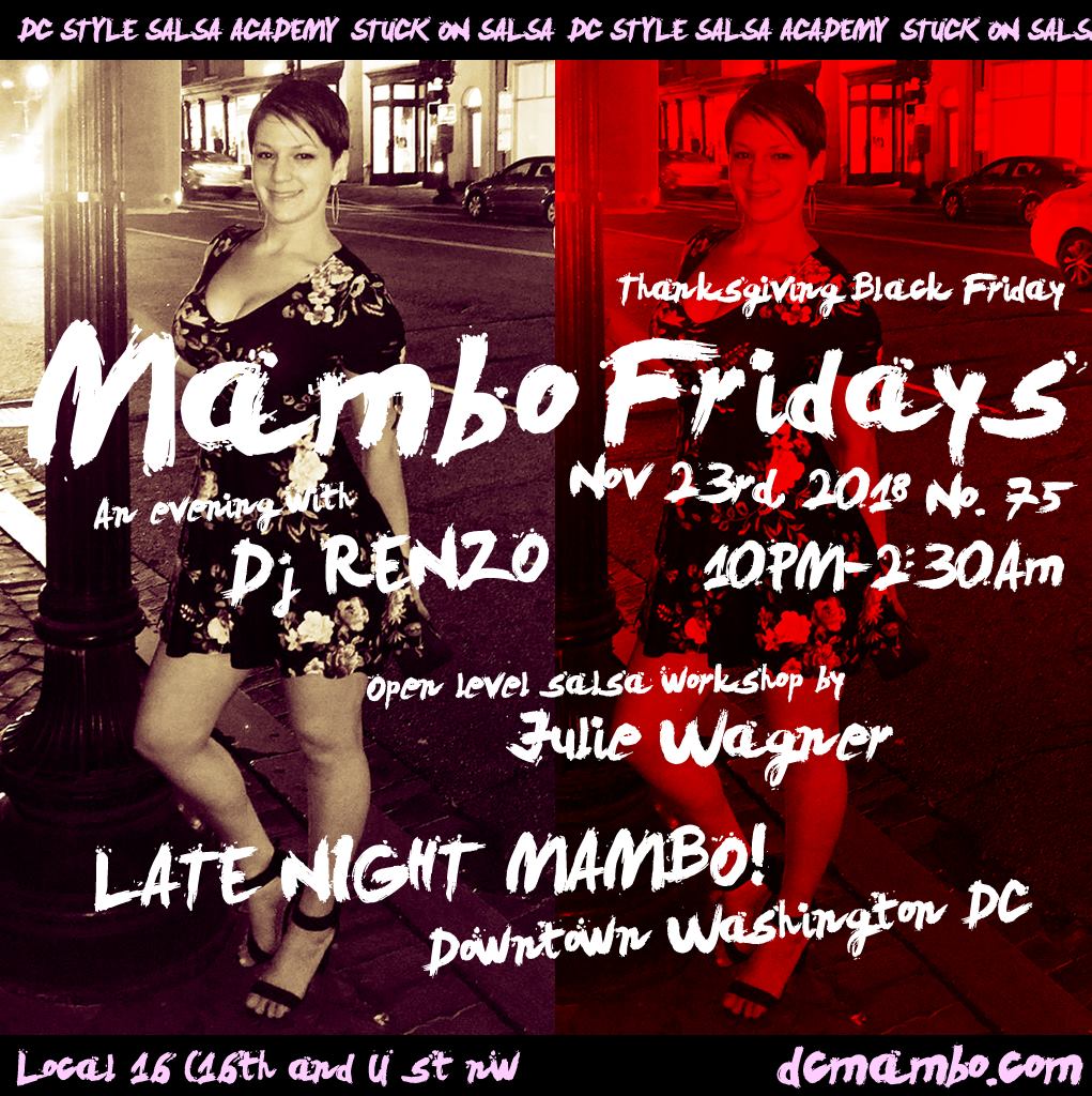 Mambo Fridays No. 75 - Nov 23rd Guest List!