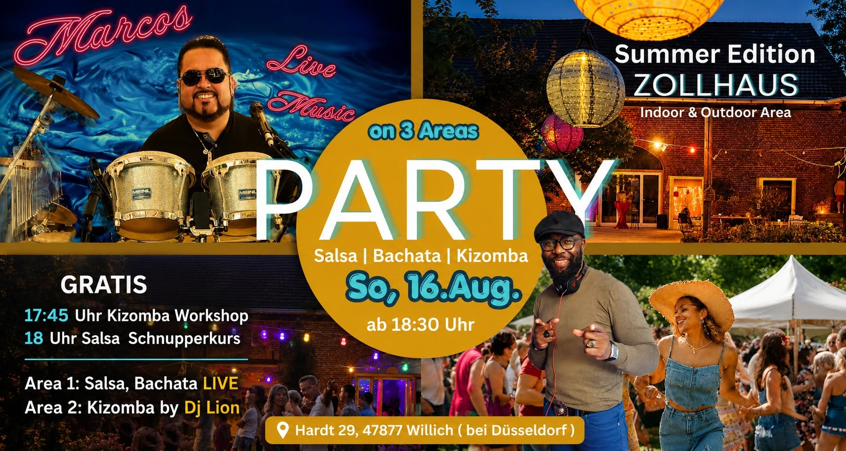 Salsa Sunday on 3 Areas LIVE Edition Open Air Gratis Workshop