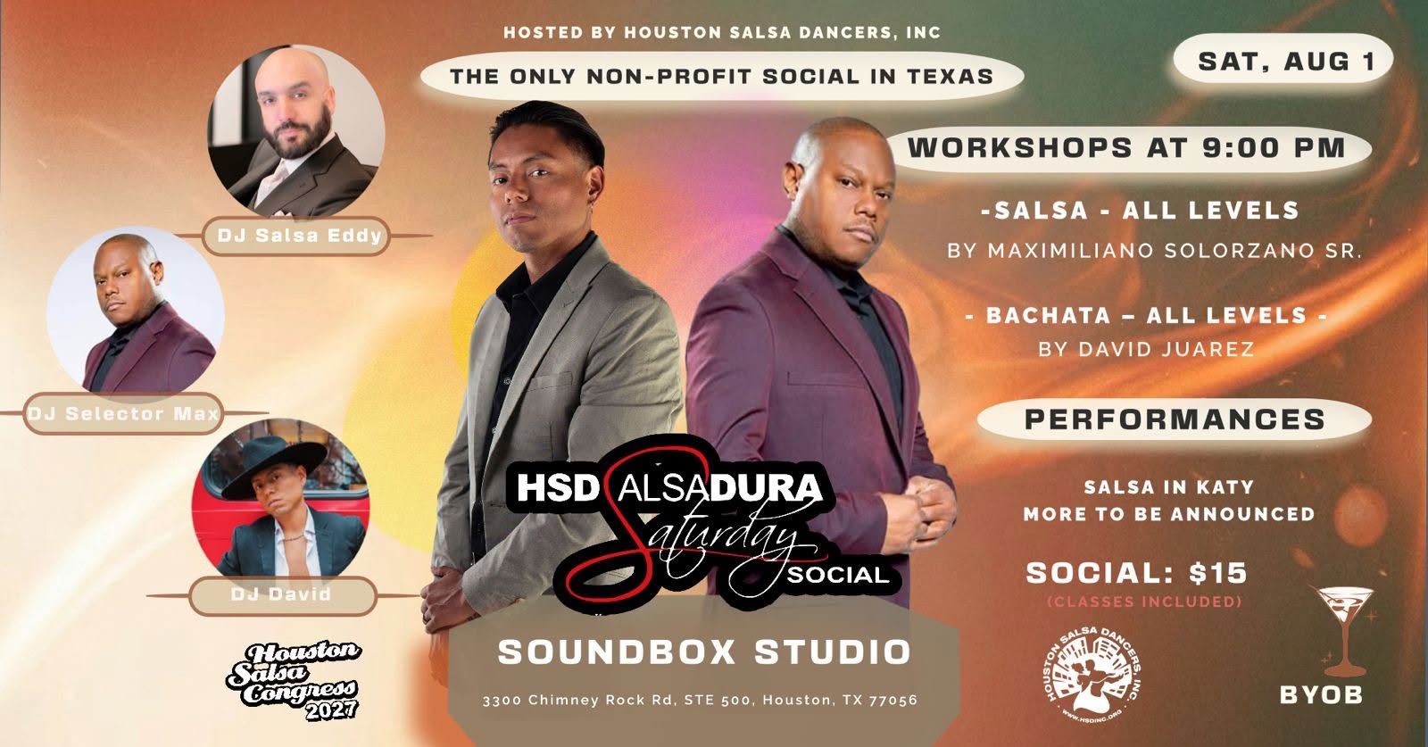 August Salsadura Saturday Social