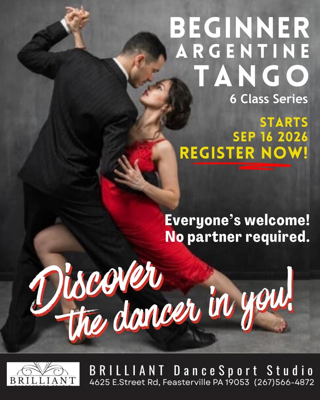 Beginner Argentine Tango (6 classes) - open to everyone
