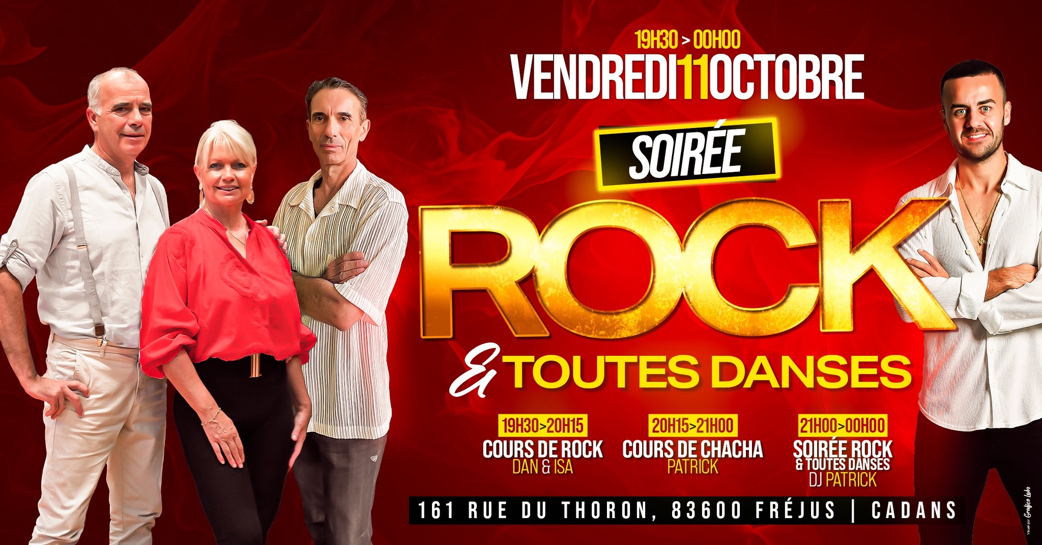 ✨ Soirée ROCK & Toutes Danses 💃 Chacha, Bachata, Salsa, Tango, Valse, Rumba et Paso Doble 🪩