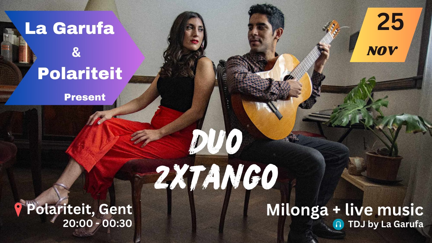 Milonga + live music Duo 2xTango